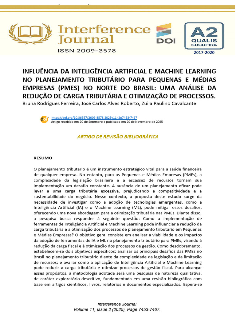 Influência Da Inteligência Artificial e Machine Learning | PDF ...