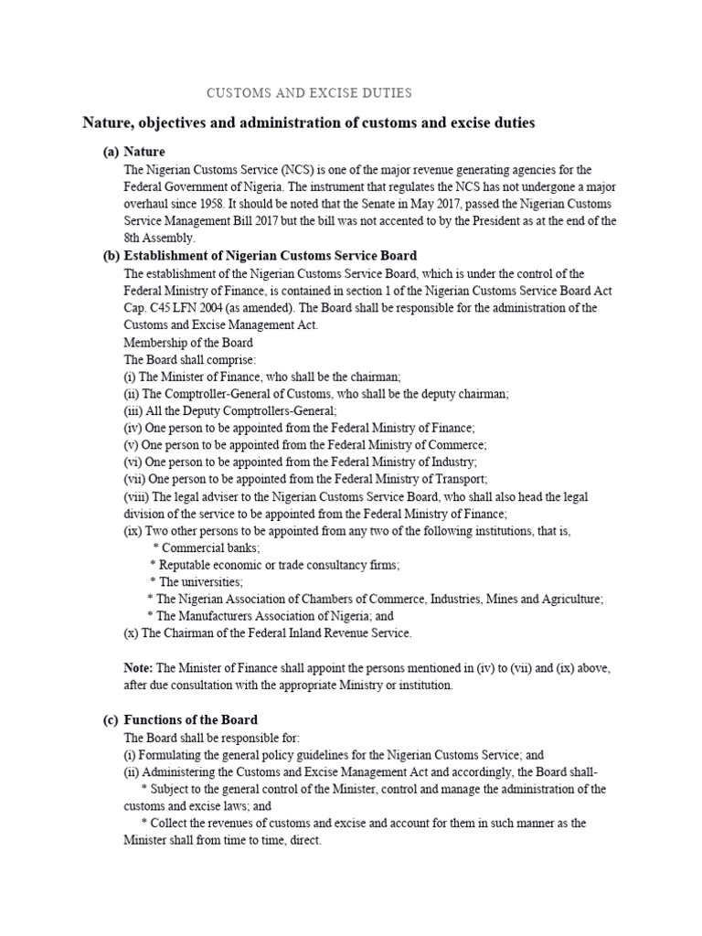 Custom and Excise | PDF | Customs | Fine (Penalty)