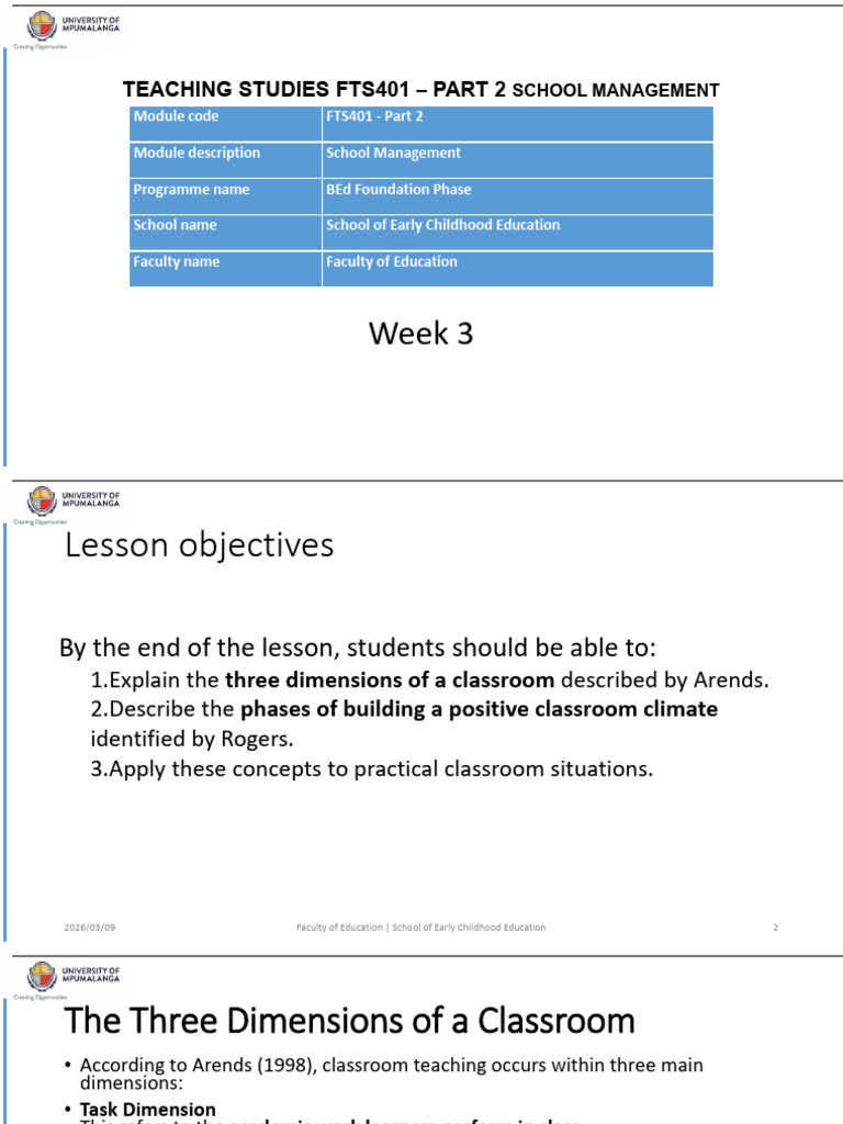 Dimensions of Classroom | PDF