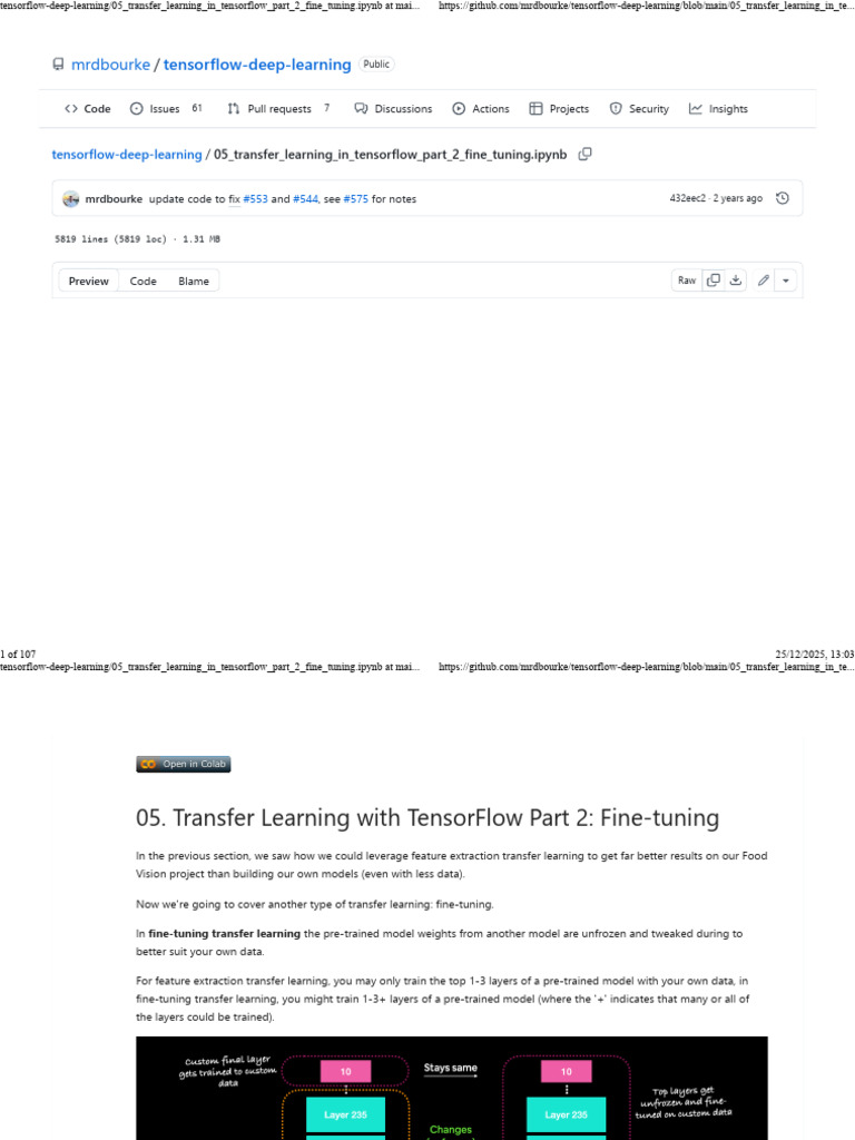 Transfer Learning With TensorFlow Part 2 - Fine-Tuning - Zero To ...
