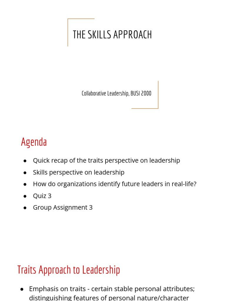 Leadership Skills F22 45619 | PDF