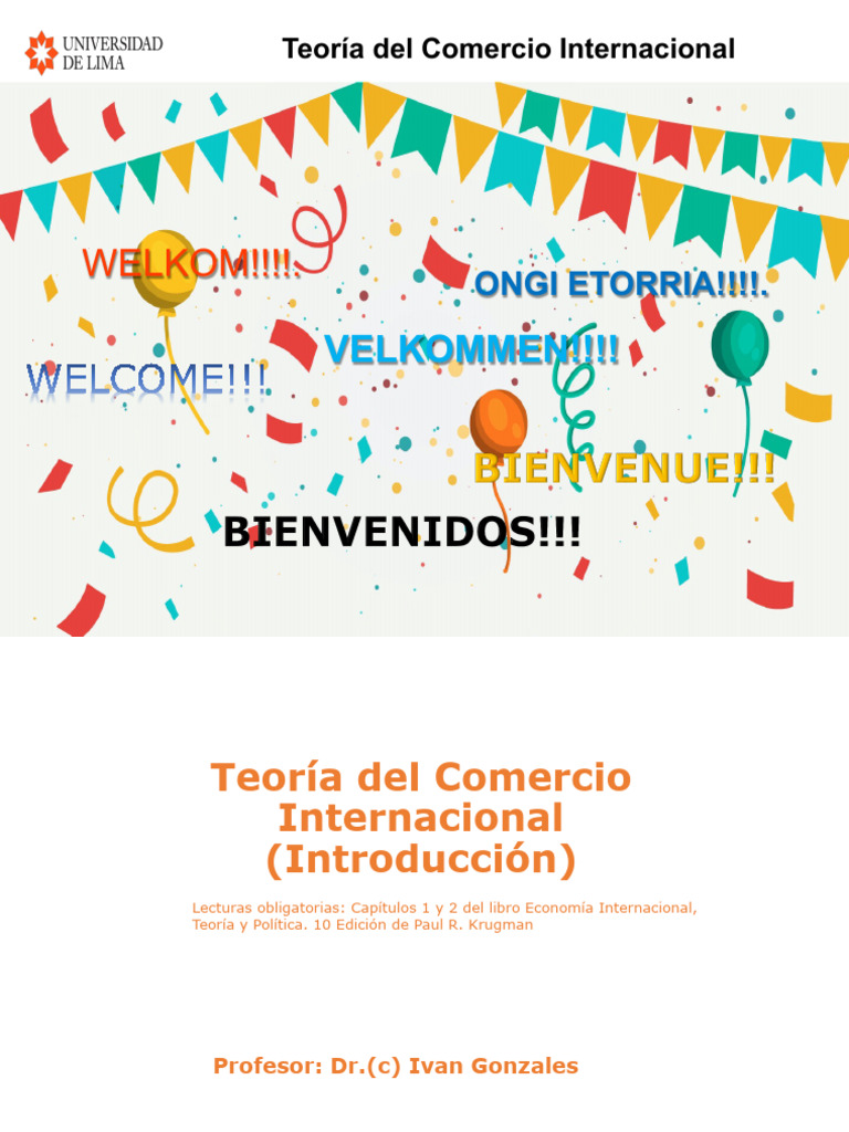 Introducci - N TCI | PDF | Balance de pagos | El comercio internacional