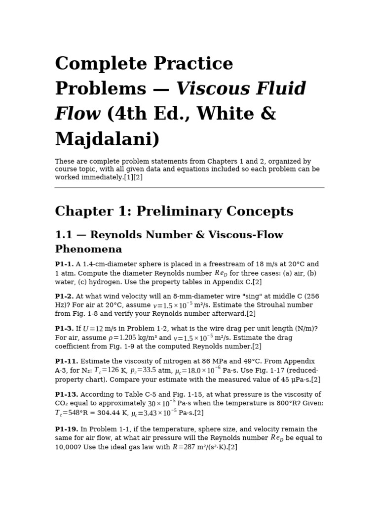 VFF Practice Problems | PDF | Fluid Dynamics | Vortices