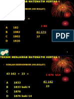 Teknik Menjawab Matematik Kertas 1 2003