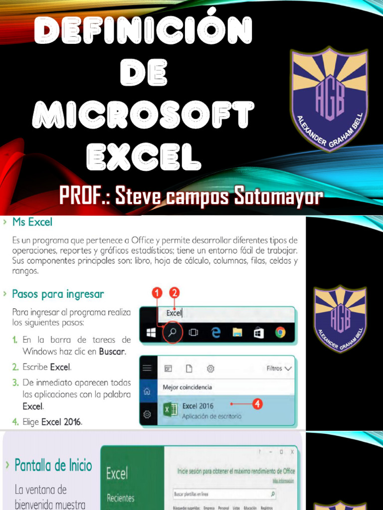 Tema 12 Definición de Excel | PDF