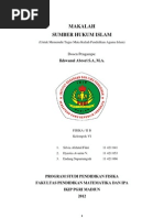 Download Makalah Sumber Hukum Islam by Iendz Dbluely Emaezz SN101605000 doc pdf