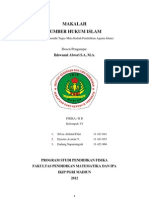 Download Makalah Sumber Hukum Islam by Iendz Dbluely Emaezz SN101605000 doc pdf