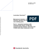 As 2625.4-2003 Mechanical Vibration - Evaluation of Machine Vibration by Measurements On Non-Rotating Parts I