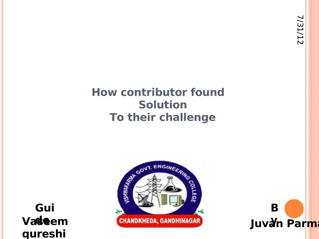 How Contributor Found Solution To Their Challenge: Juvan Parmar B y Gui ...