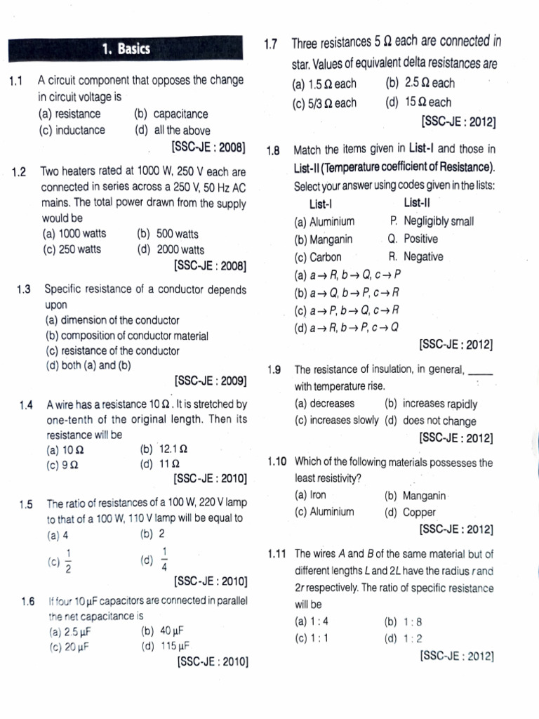 SSC 1 | PDF