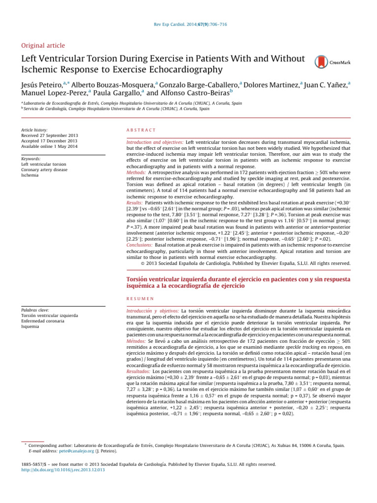 09-Left Ventricular Torsion During Exercise in Patients With and ...