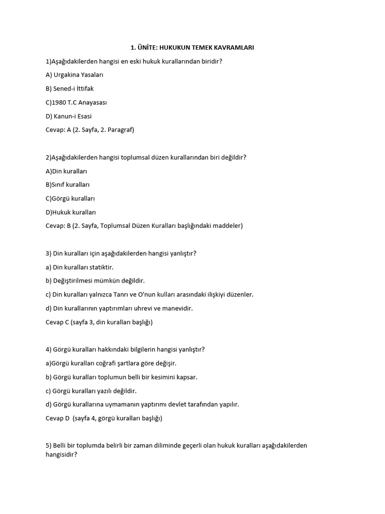 Sorular | PDF