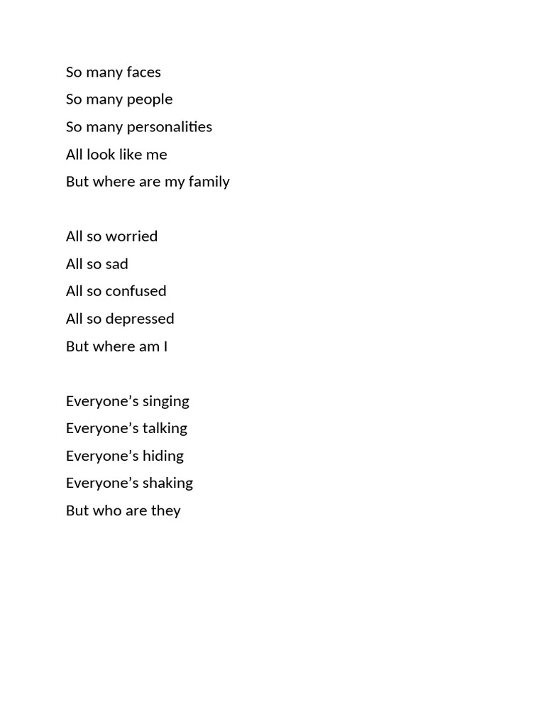 So Many Faces | PDF
