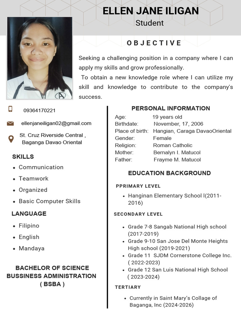 Student: Objective | PDF