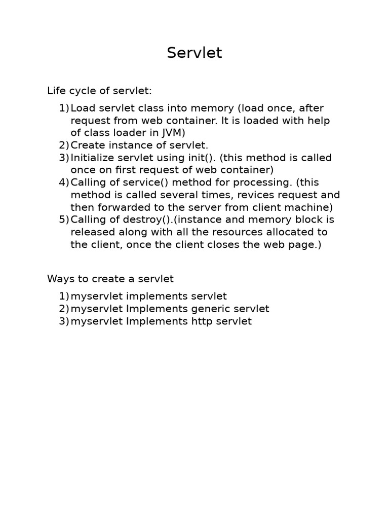 Serv Let | PDF