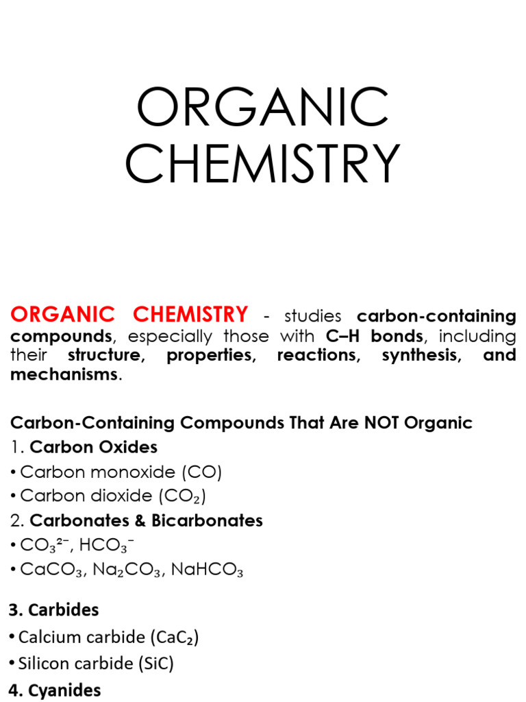 Nature of Organic Compounds PDF File | PDF | Organic Compounds | Carbon