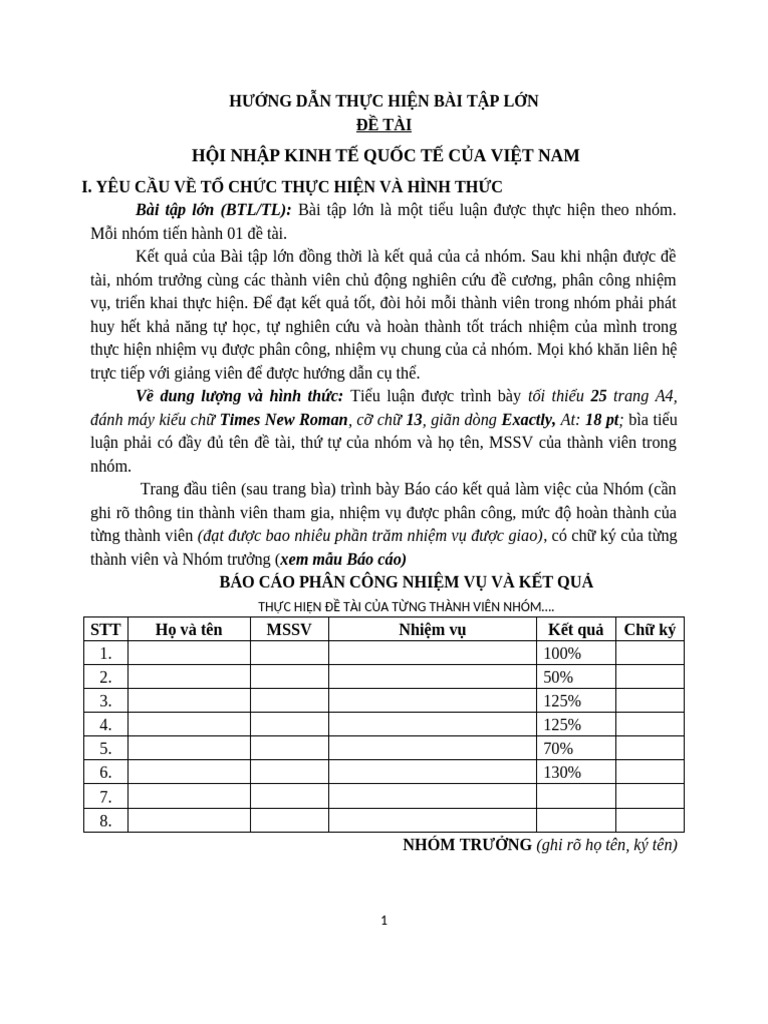 Btl Chủ Đề 04 Môn Ktct Mác - Lênin | PDF
