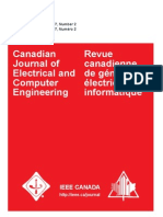 Canadian Journal of Electrical and Computer Engineering Revue Canadienne de Génie Électrique Et Informatique