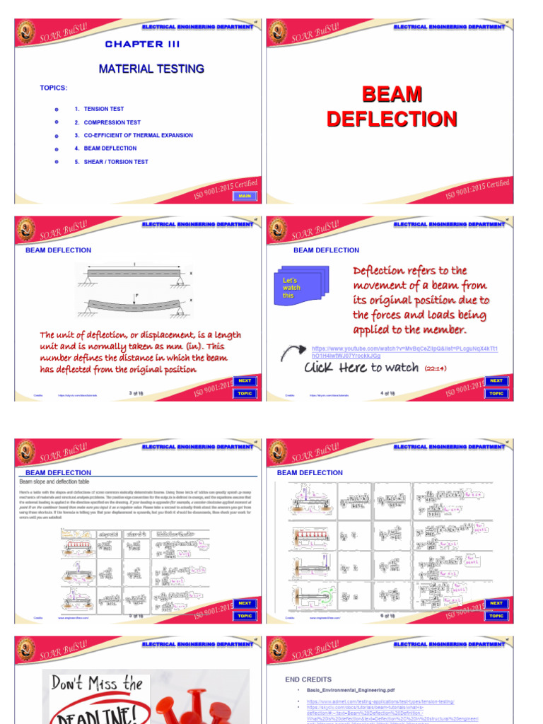 PDF 32 Beam Deflection Testing | PDF | Beam (Structure) | Physical Sciences