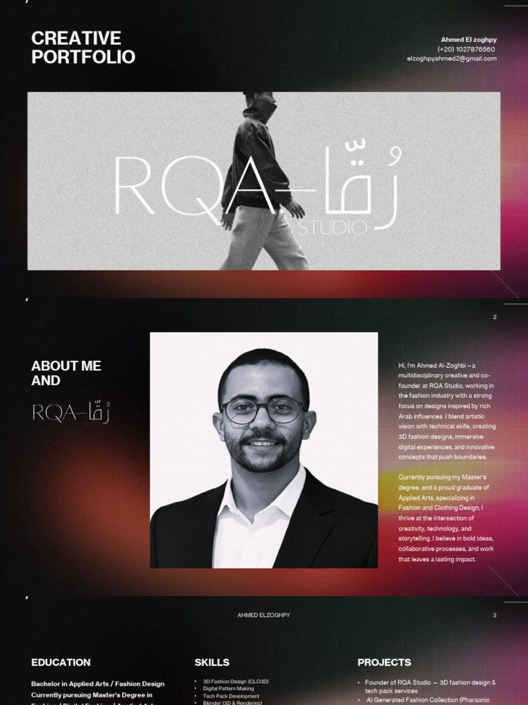 Creative Portfolio | PDF | 3 D Computer Graphics | Fashion