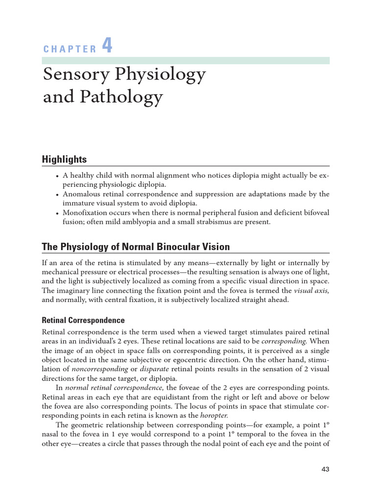 Fisiologia de La Vision Binocular | PDF | Visual System | Vision