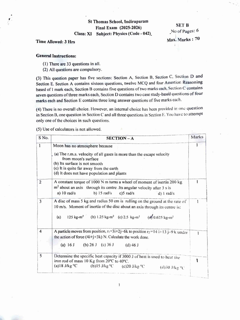 Physics QP | PDF