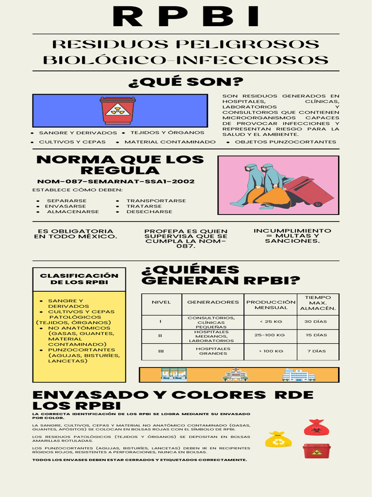 Infografía RPBI Zuleth Estrella Santillán Sánchez | PDF | Residuos ...