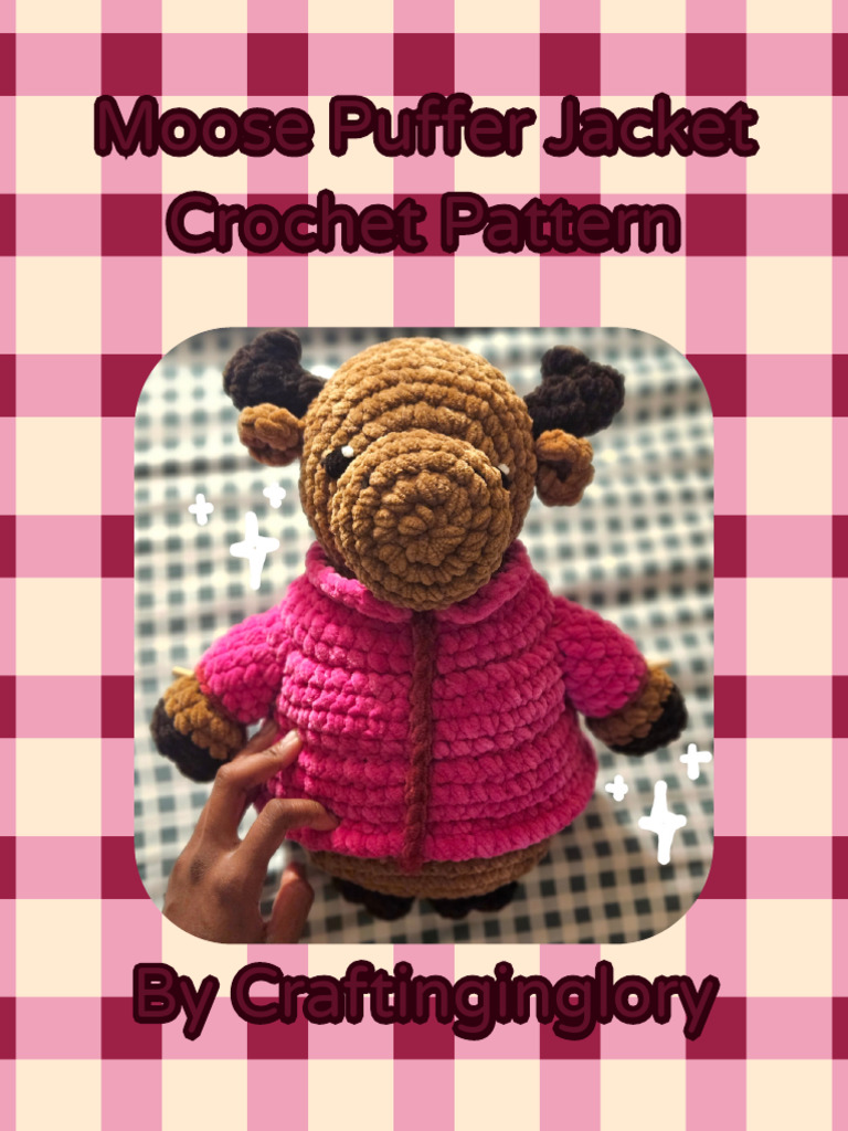 Moose Puffer Jacket Crochet Pattern | PDF | Crochet | Crafts