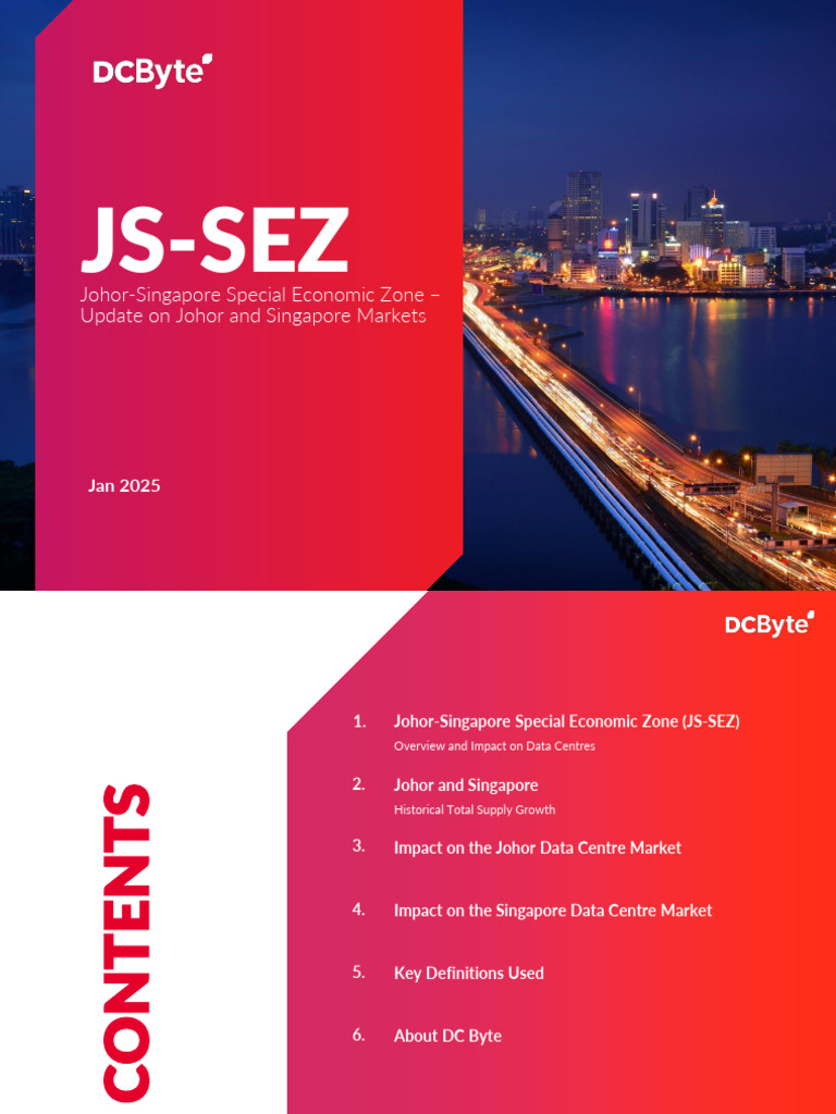 DC Byte Johor Singapore SEZ Deck Jan 2025 Update | PDF | Economies