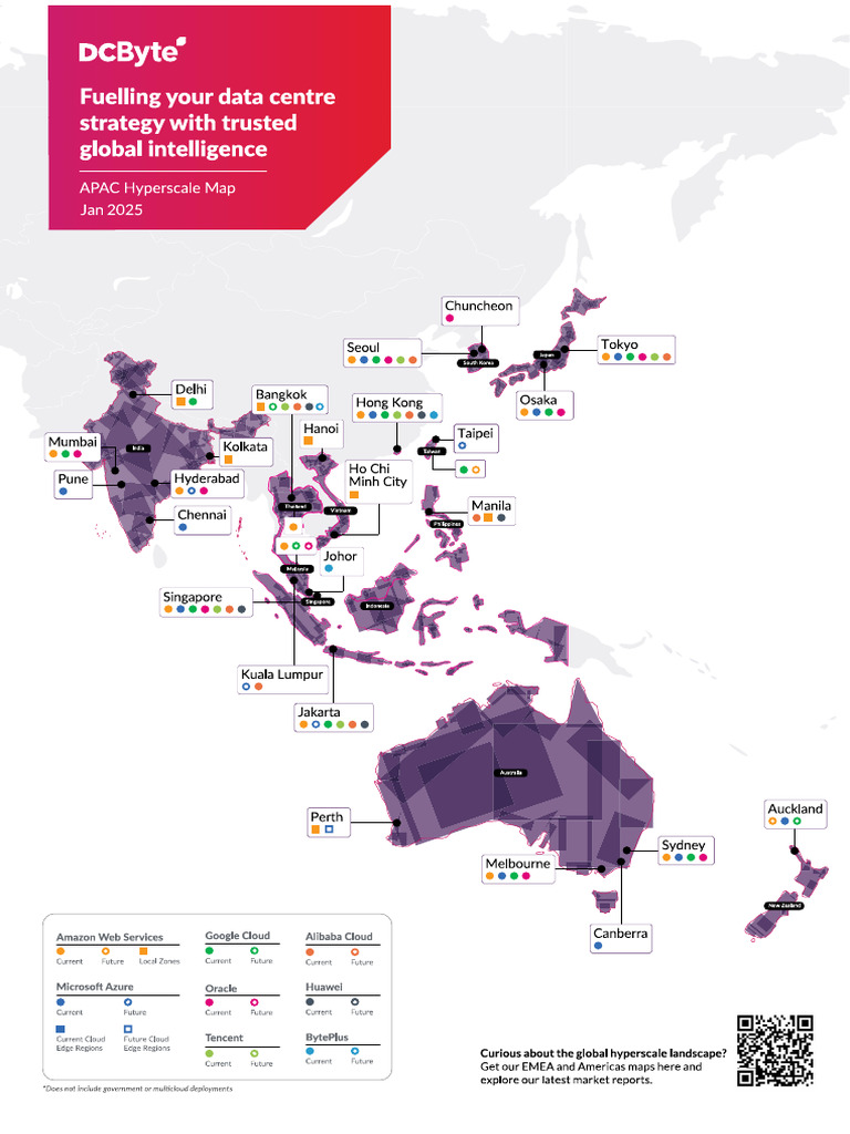 DC Byte APAC Hyperscale Map Jan 2025 | PDF
