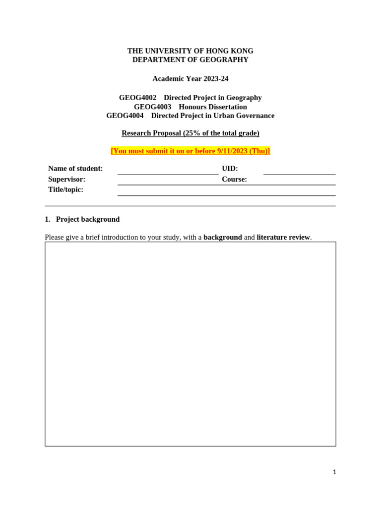 C6. Template On Capstone Proposal - 2023-24 (1) 2 | PDF