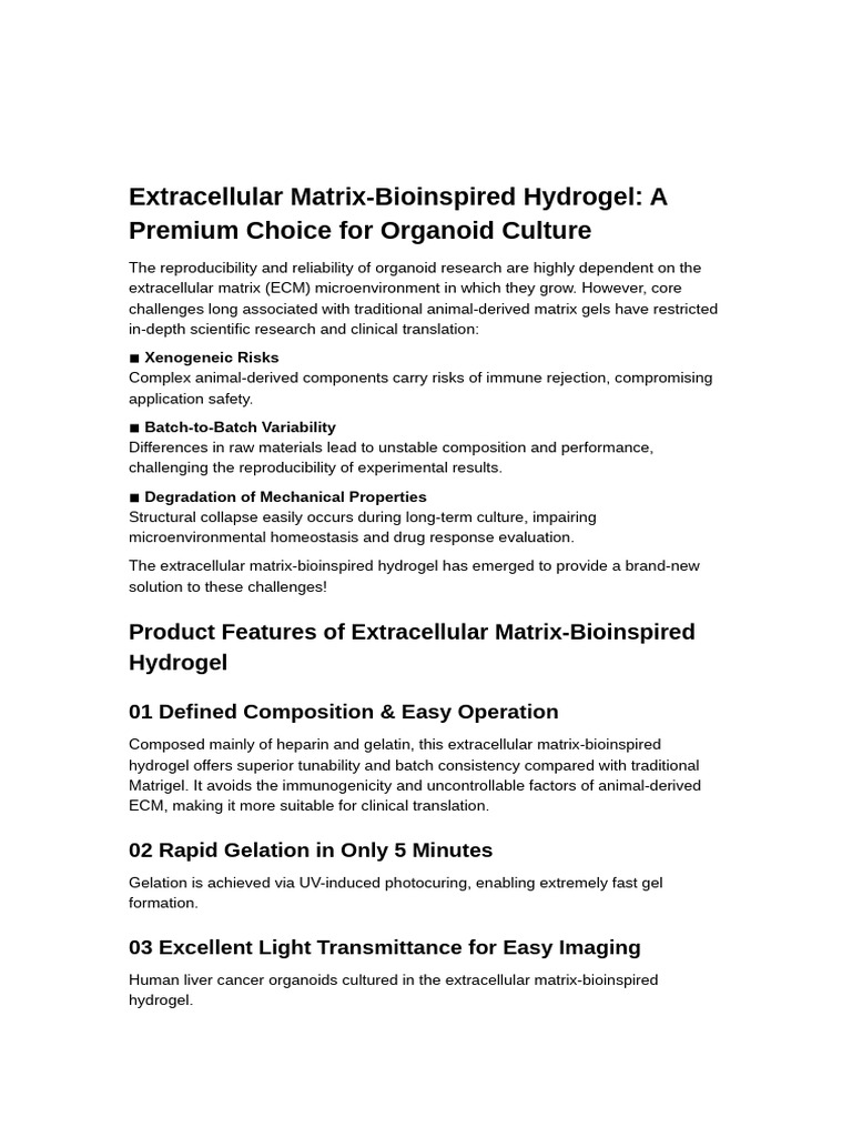 2 Extracellular Matrix-Bioinspired Hydrogel | PDF | Angiogenesis ...