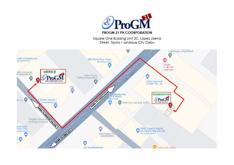 Office & Warehouse Location Map | PDF