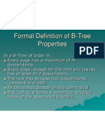 Formal Definition of B-Tree Properties