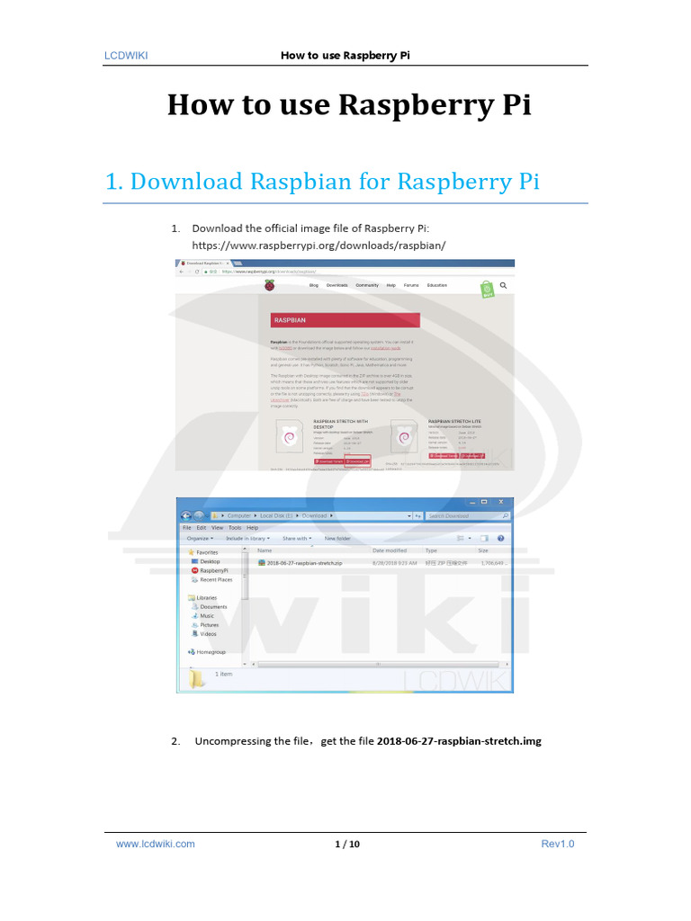 How To Use Raspberry Pi (Download, Format, Burn, SSH, PuTTy) - V1.0 ...