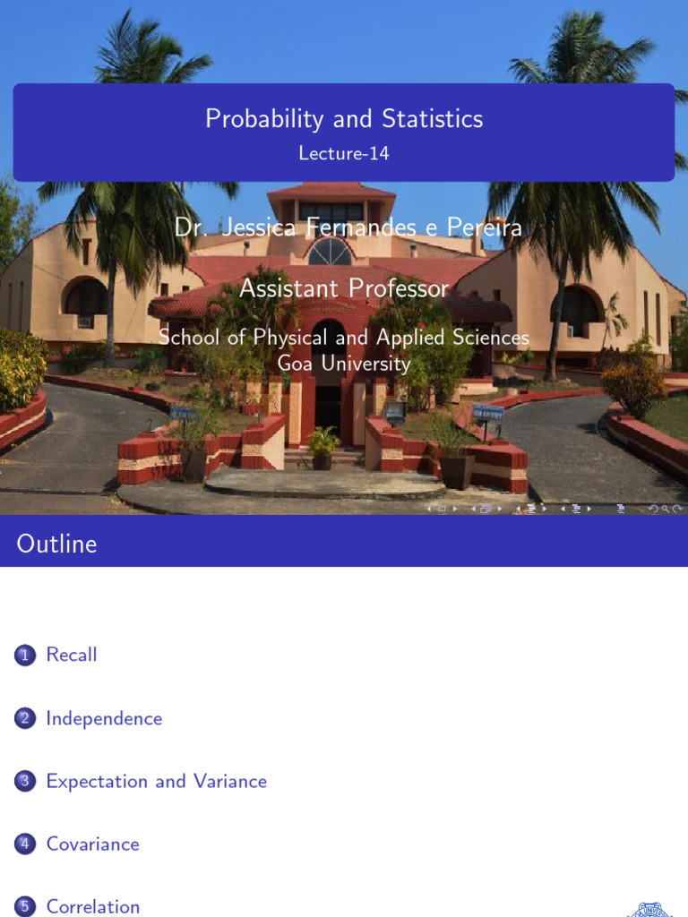 Prob&Stats 14 | PDF | Probability Density Function | Mathematical Analysis
