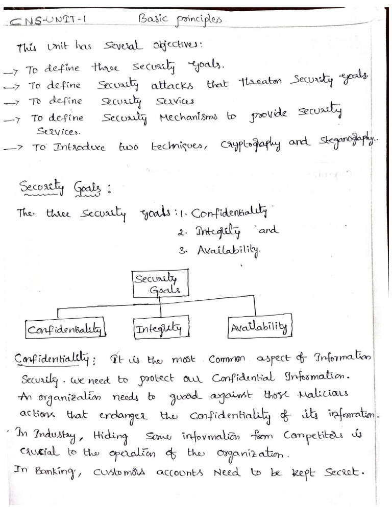 CNS Unit 1 | PDF