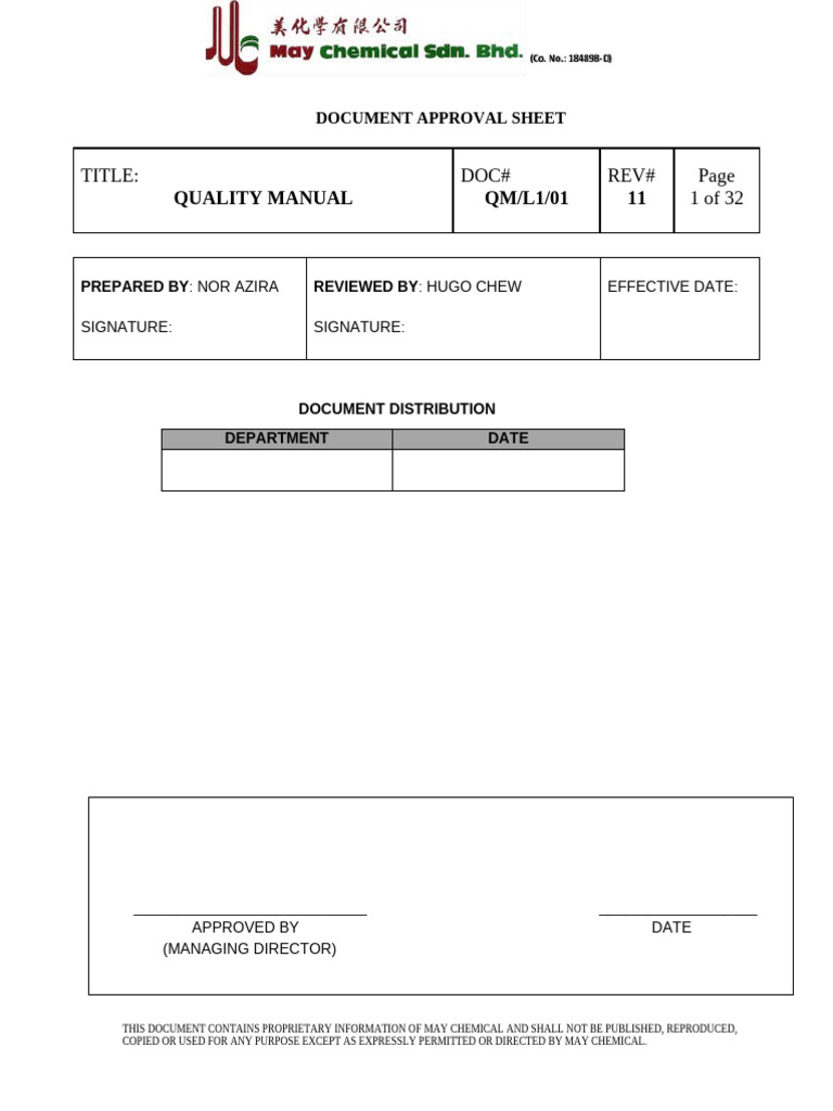 Quality Manual Rev #11 Amend | PDF | Quality Management | Quality ...