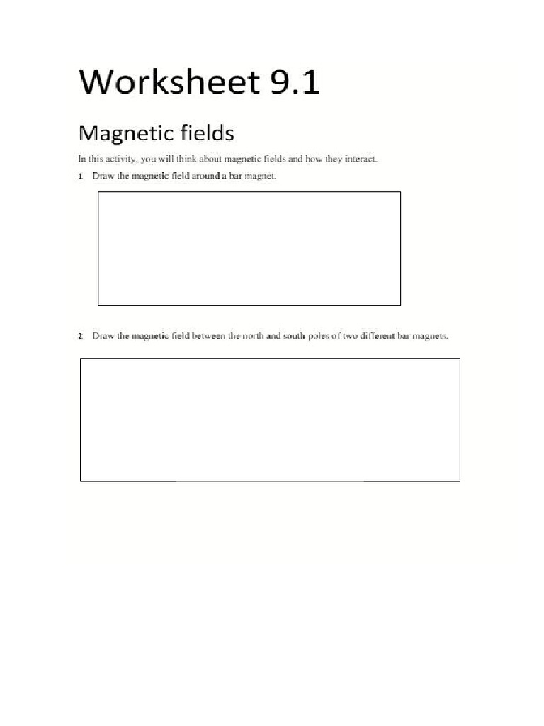 UNIT9 - Magnetism Science Worksheets | PDF