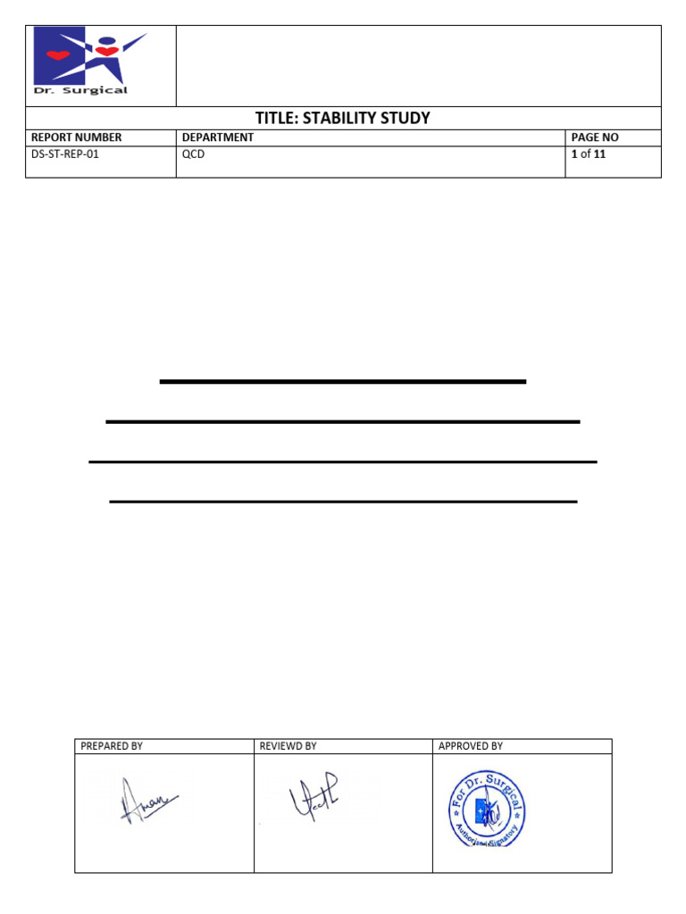 Stability Report Hemoconcentrator | PDF | Medical Device | Physical ...