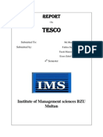 Tesco: Institute of Management Sciences BZU Multan