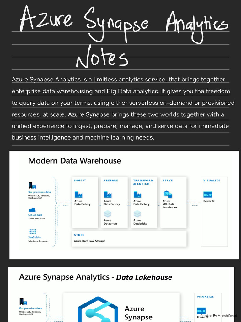 Azure Synapse Analytics | PDF