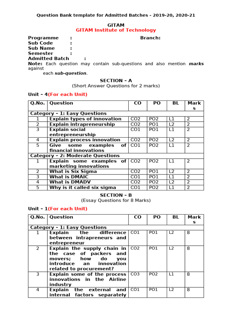 Inby Design Question Bank | PDF | Aircraft Manufacturers Of The United ...