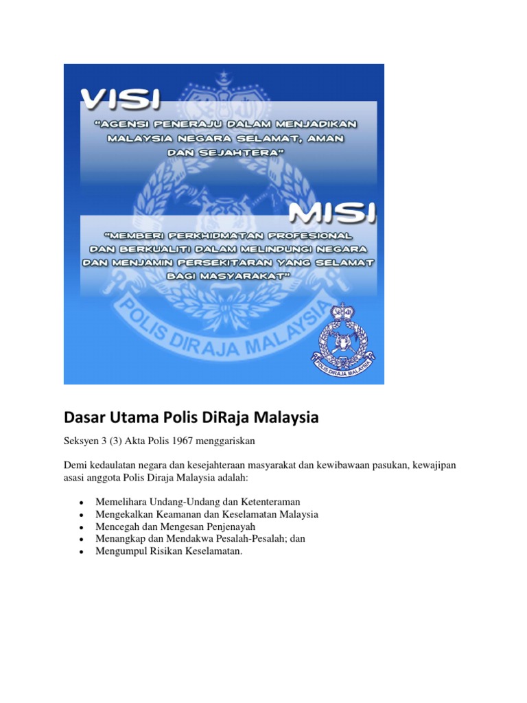 Dasar Utama Polis DiRaja Malaysia