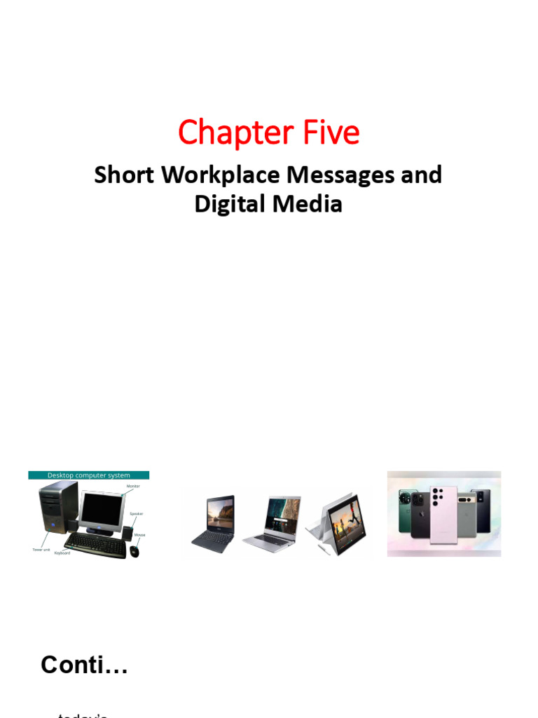 Chapter Five Short Workplace Messages and Digital Media | PDF | Instant ...