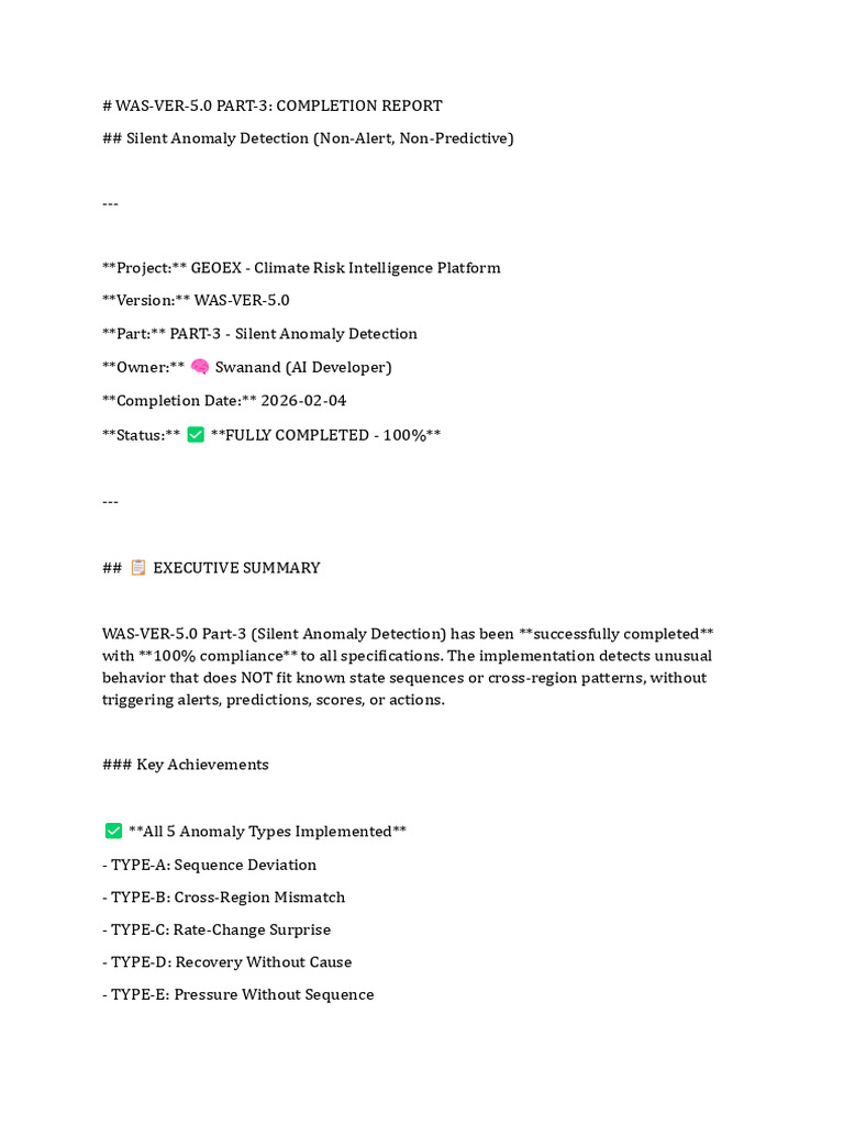 Was Ver 5.0 Part 3 - Completion Report | PDF | Software Engineering ...