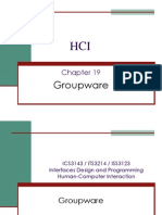 HCI Chap 19 Groupware