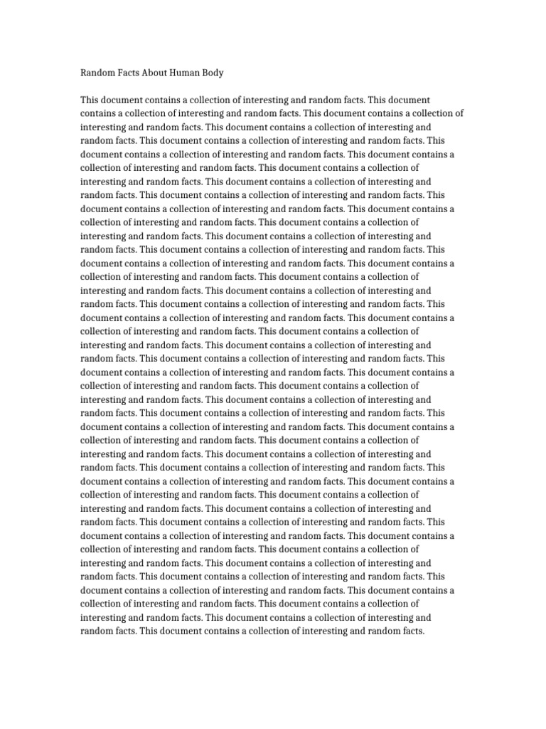Random Facts 5 | PDF | Sources | Document