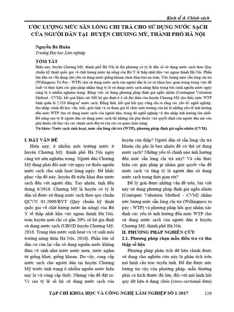TLTK - Lecturer 2 - WTP Nư C S CH Hà N I | PDF