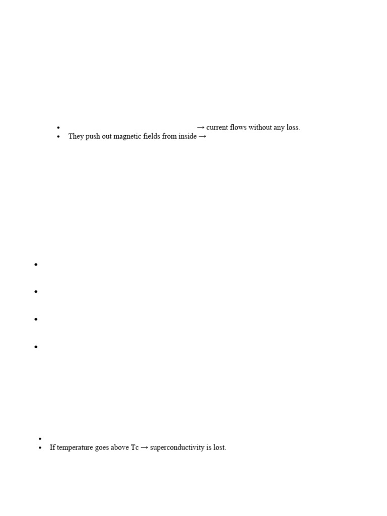 Superconductors and Nanomaterials Notes | PDF | Superconductivity ...